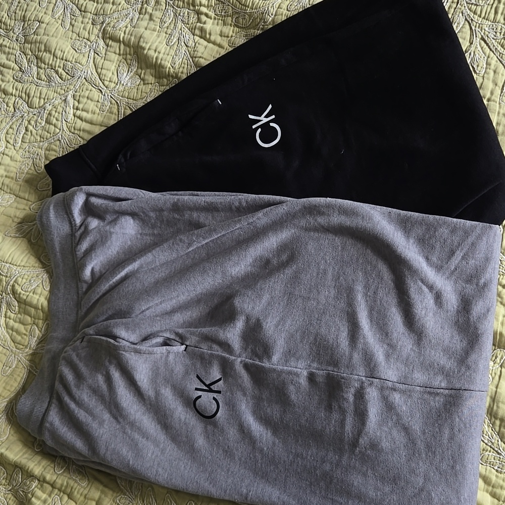 Calvin Klein Black and Gray Joggers